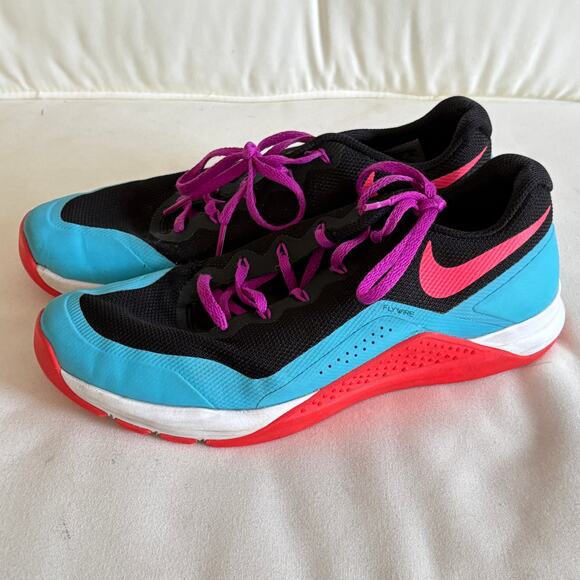 Nike Womens Metcon Repper DSX 9 Blue Pink Black 902173-002 Training Shoes - Picture 1 of 6